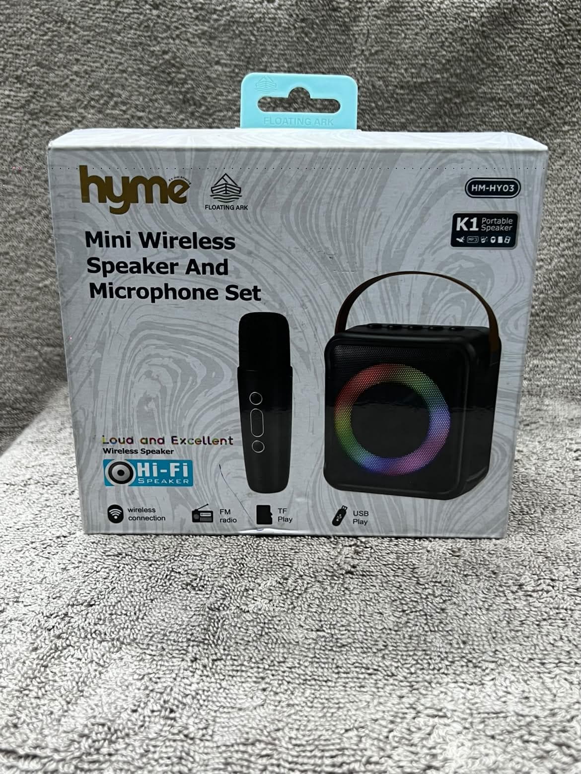 Floating Ark mini speaker and microphone set