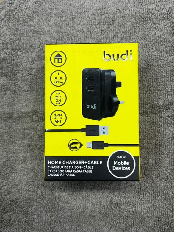 Budi home charger + Cable