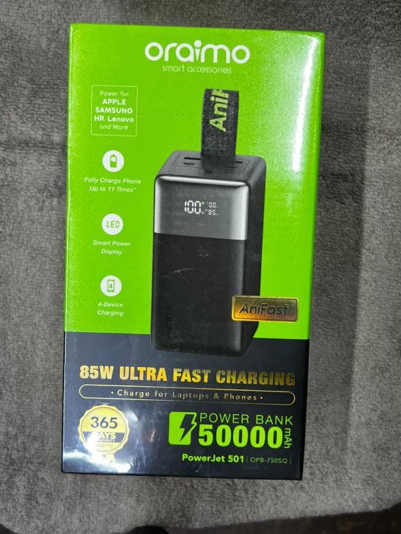 Oraimo Ani Fast Powerbank 50000mAH
